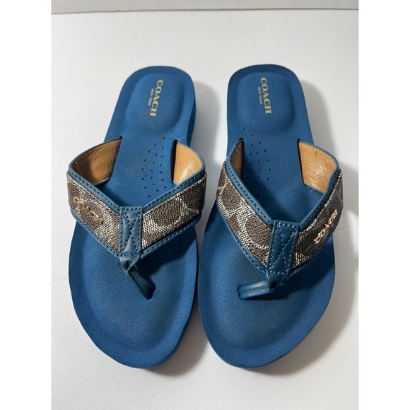 Coach Shoes - Coach Blue Sandals
